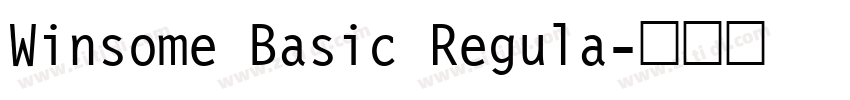Winsome Basic Regula字体转换